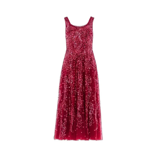 Sequined Round Neck Dress