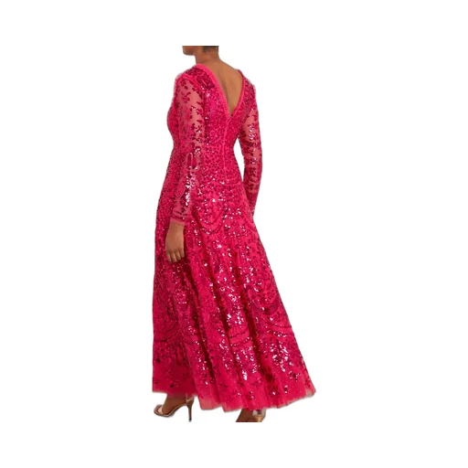 Chandelier Sequin-Embellished Gown