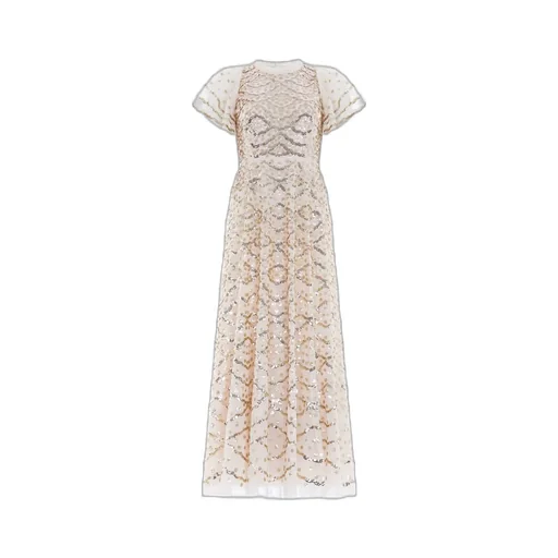 Deco Dot Gloss Maxi Dress