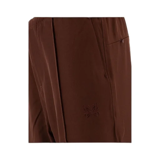 Logo Embroidered Mid Rise Trousers