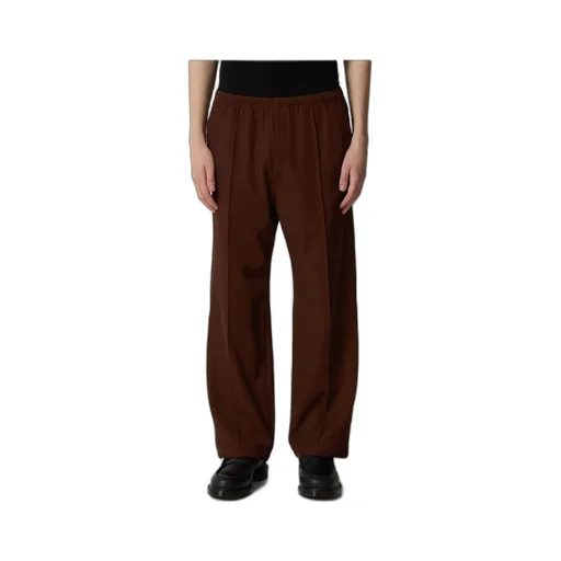 Logo Embroidered Mid Rise Trousers