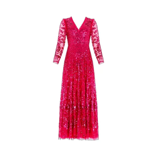 Chandelier Sequin-Embellished Gown