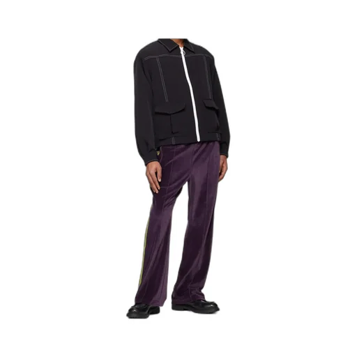 C/Pe Velour Boot-Cut Track Pants