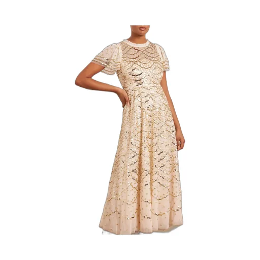 Deco Dot Gloss Maxi Dress