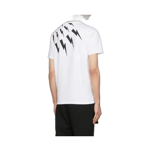 Thunderbolt-Print Cotton T-Shirt