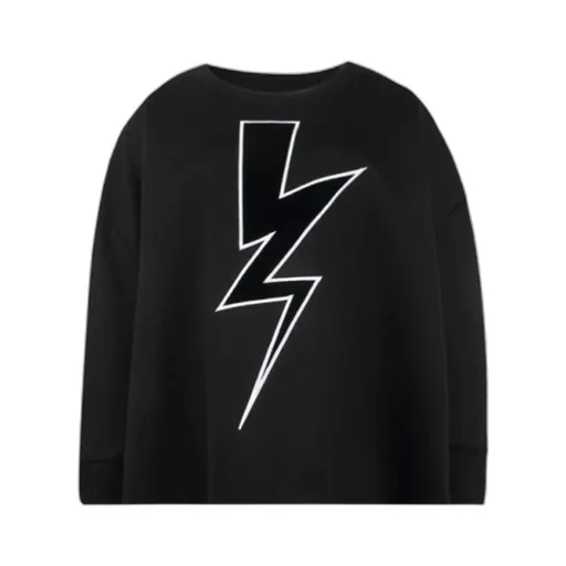 Lightning Printed Sweater