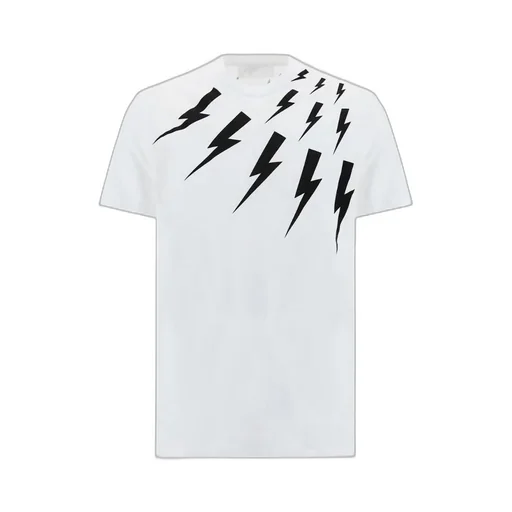Thunderbolt-Print Cotton T-Shirt