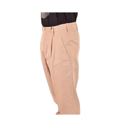 Turn-Up Hem Straight-Leg Trousers