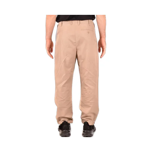 Turn-Up Hem Straight-Leg Trousers
