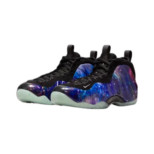 Air Foamposite One Galaxy Lace-Up Sneakers