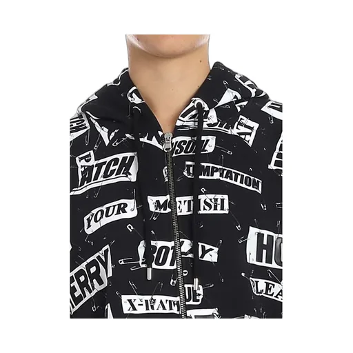 Logo Printed Hooded Casual Jacket