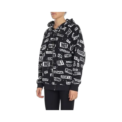 Logo Printed Hooded Casual Jacket