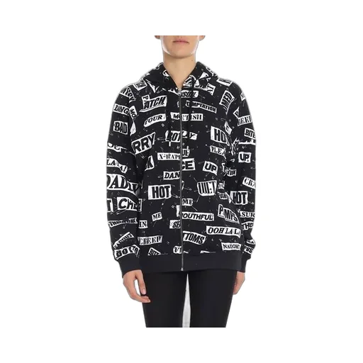 Logo Printed Hooded Casual Jacket