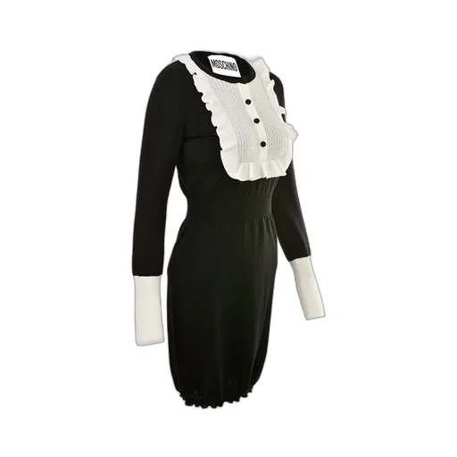 Round Neck Long-Sleeved Dress