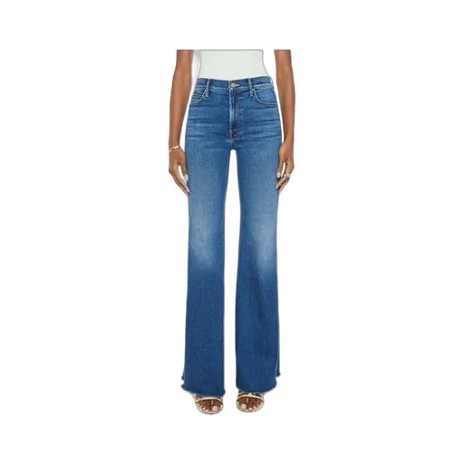 Frayed Bell-Bottom Jeans