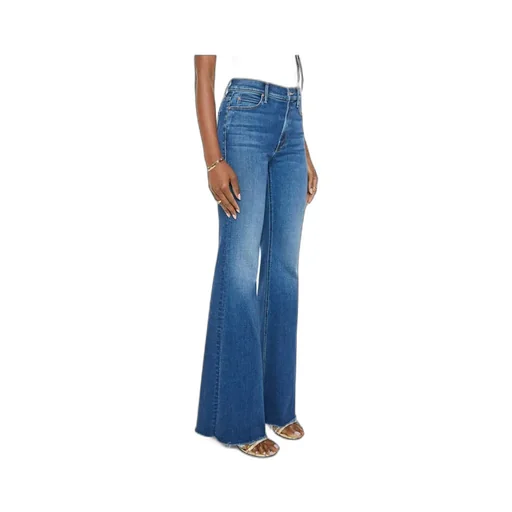 Frayed Bell-Bottom Jeans