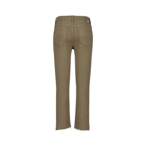 High-Waist Rascal Ankle Step Fray Jeans