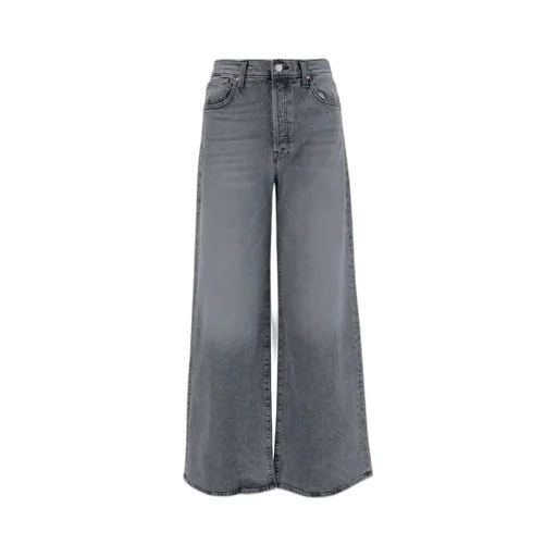 Logo Patch Wide Leg Jeans