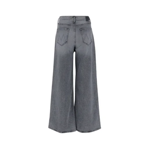 Logo Patch Wide Leg Jeans