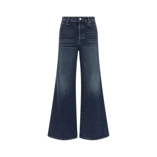 Logo Patch Wide-Leg Jeans