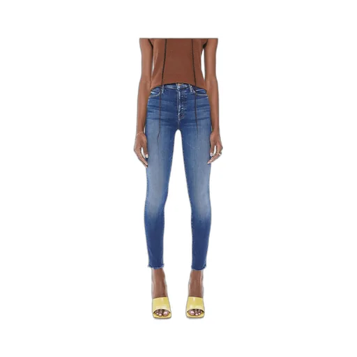 Denim Trousers With Belt Loops