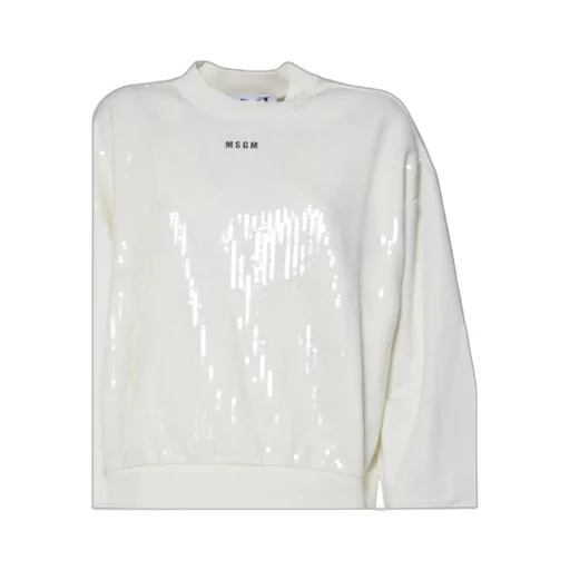 Sequin Embellished Crewneck Sweatshirt