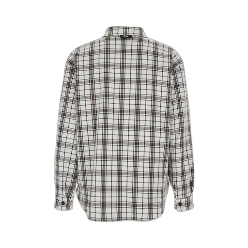Logo Embroidered Checked Reversible Shirt