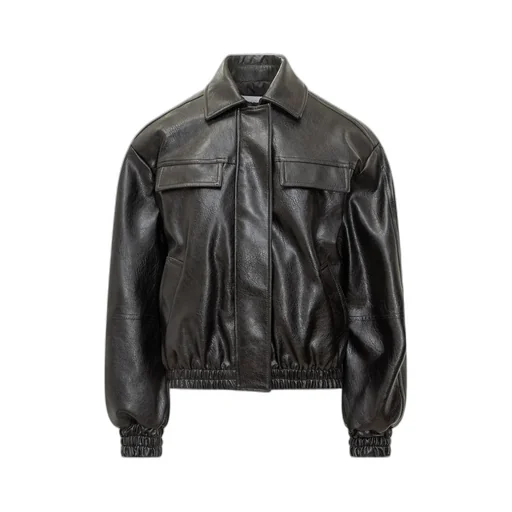 Flap-Pockets Bomber Jacket