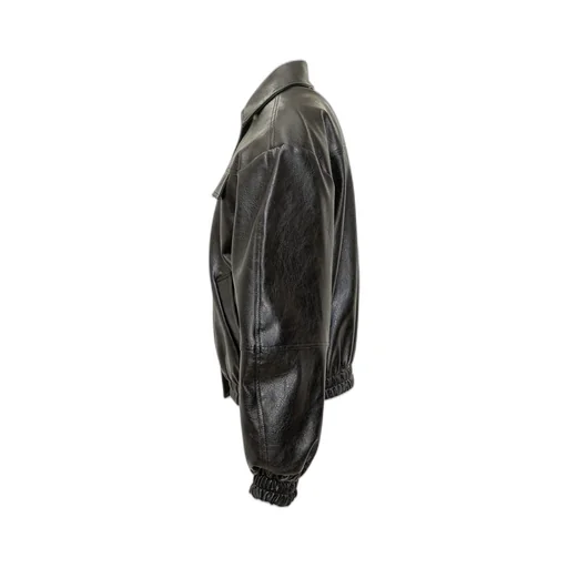Flap-Pockets Bomber Jacket