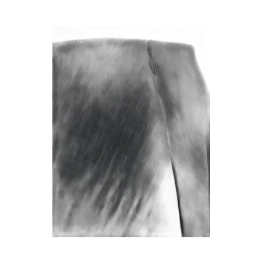 Side Zipped Pleated Skirt