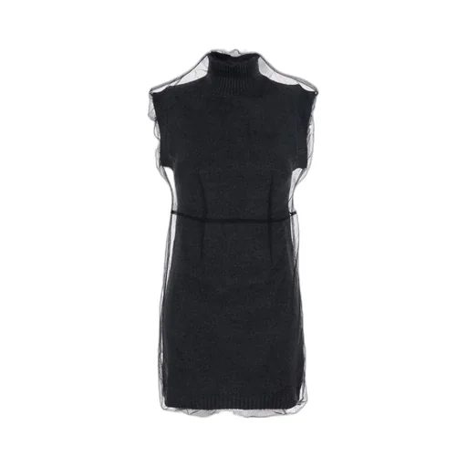 High Neck Knitted Dress