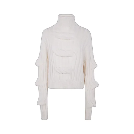 Roll-Neck Knitted Top