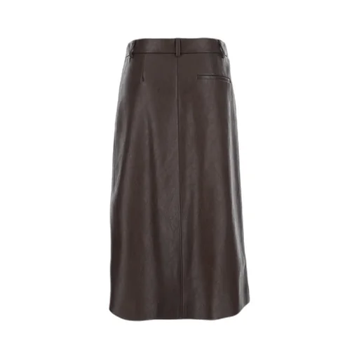 Rear Zipped Pleated Skirt