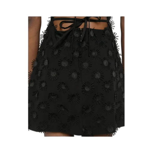 Floral Patch Square Neck Mini Dress