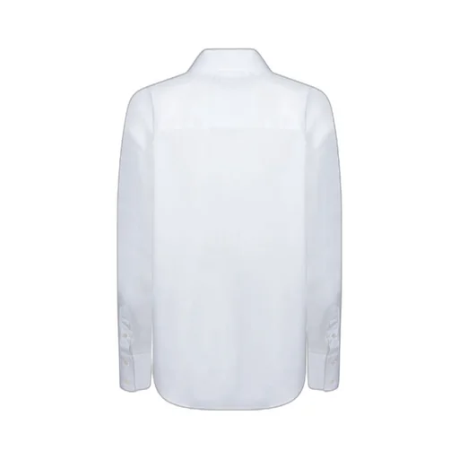 Floral Patch Curved Hem Shirt