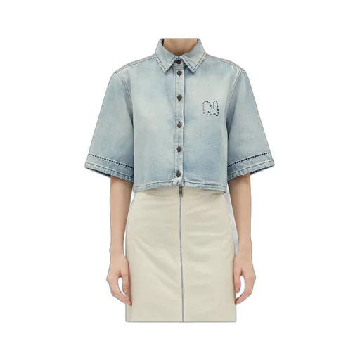Cropped Denim Shirt