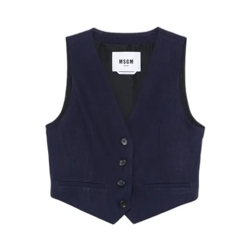Slub-Texture Waistcoat