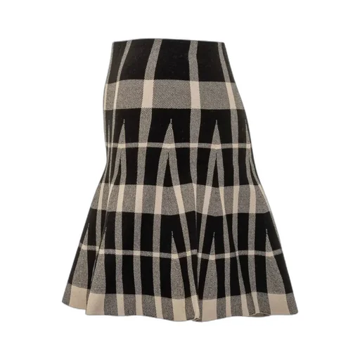 Logo Patch Flared Skirt