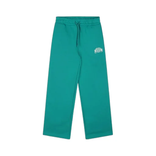 Logo Printed Drawstring Fleece Pants