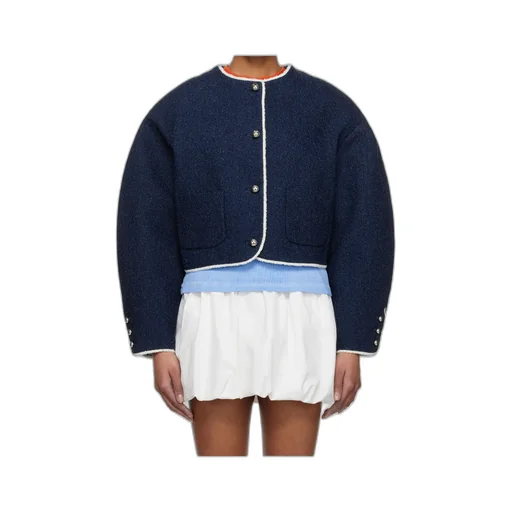 Contrast-Trim Jacket