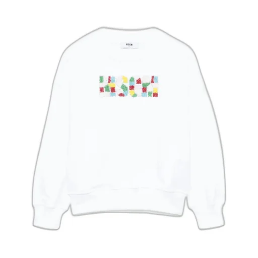 Beaded-Logo Sweatshirt
