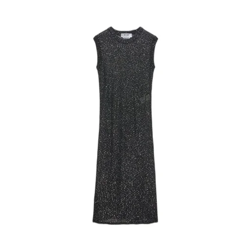 Glitter Knitted Midi Dress