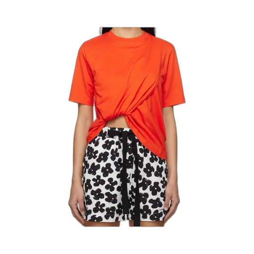Twist Detailed Crewneck T-Shirt