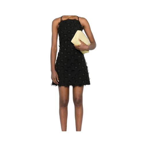 Floral Patch Square Neck Mini Dress