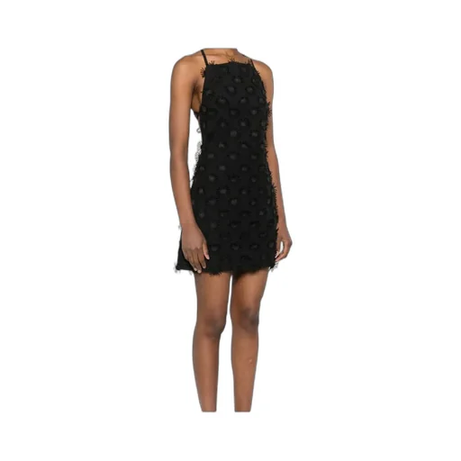 Floral Patch Square Neck Mini Dress