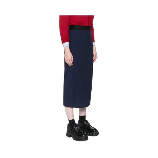 Logo-Jacquard Midi Skirt