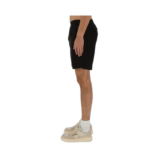 Logo Embroidered Thigh-Length Shorts