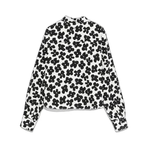 Floral-Print Button-Up Shirt