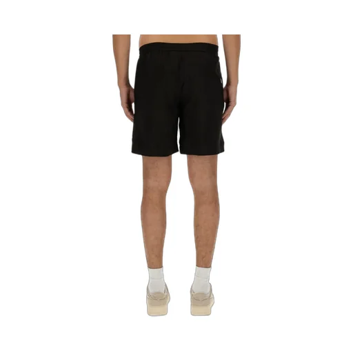 Logo Embroidered Thigh-Length Shorts
