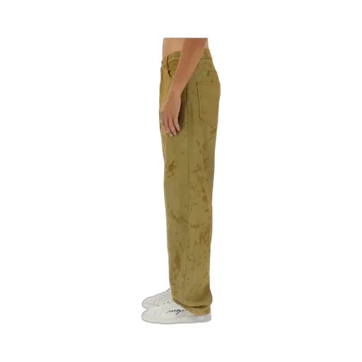 Logo-Patch Tie-Dyed Printed Jeans